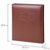 Photo album BRAUBERG 20 magnetic sheets, 23х28 cm, smooth skin, with rings, brown