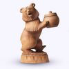 Богородская игрушка / Wooden souvenir "Bear for honey"