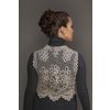 Снежинка / Snowflake / Women's lace vest with a pattern of decorative branches
