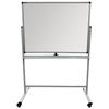 The chalk Board/magnetic marker ON the STAND (90x120 cm), 2-sided, green/white, BRAUBERG "PREMIUM"