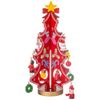 Wooden figurine "Christmas Tree red toy"