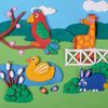 The plasticine plant-based JOVI (Spain), set "Zoo", 5 colors, 20 items