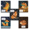 Альт / Notebook 18 y. line, foil stamping, "MAGIC FOXES" / 20 pcs.