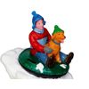 Figurine 'Chevaucher avec un chien', 5,5 cm, LEMAX