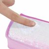 Pencil case-cosmetic bag INLANDIA, 2 branches, soft, sequined, mermaid, pink, 21х6х9 cm