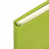 BRAUBERG  / look couro "Metropolis X", 80 folhas A5 (148x218 mm), faixa elástica, verde claro