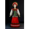 Потешный промысел / Poupée-souvenir en porcelaine "Nord de la Russie. Costume de fête pour fille, XIXe siècle"