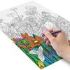 Coloring by numbers A4, ONLANDIA "BUTTERFLIES" WITH COLORED PENCILS on cardboard