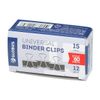 The holders 15 mm, 12 pieces black