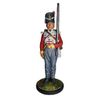 Tin soldier Napoleonic war, a Private of the battalion company of the 44th East Essex regiment. Great Britain, 1812-15 years.