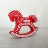 Zartoy / Konik rocking chair red with ornament