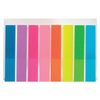 Bookmark adhesive BRAUBERG NEON, plastic, 45х8 mm, 8 colors x 20 sheets in plastic book