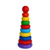 Krasnokamsk toy / Pyramid made of wood "Ring new"