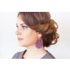 Lace earrings "Queen Victoria" purple
