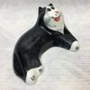 Porcelain figurine "the black cat Boris"