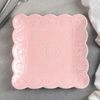 Доляна / Assiette carrée "Susan", 20 × 20 cm, couleur rose