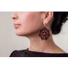 Lace earrings "Mademoiselle Josephine" Burgundy