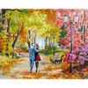 Опт-картина / Painting by numbers 40x50 Romantic walk