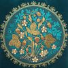 Торжокские золотошвеи / Decorative sofa pillow with embroidery "Strawberry"
