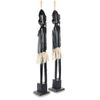 Decor and Gift / Wooden figurine "Asmat black" 100 cm