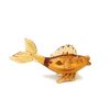 Гусевской Хрустальный завод / Decorative product "Rybka" small, amber color