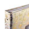 BRAUBERG wedding photo album, 20 magnetic sheets 30х32 cm, textured leather, white gold