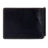 Clip FABULA "Kansas", genuine leather, stitching, embossing, 105х86 mm, black
