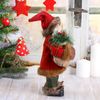 Зимнее волшебство / Doll "Santa Claus, with a bag and skis"