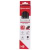 Pencil my BRAUBERG, 1 piece "Black&White", HB, triangular, without gum case, black, honed