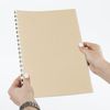 Bìa các tông để đóng gáy A3, BỘ 100 chiếc., Da dập nổi, 230 g / m2, màu trắng ngà, BRAUBERG