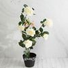 Kaemingk / Kunstblume im Topf Schneeweiße Rose Merril 80 cm