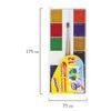 Paint watercolor ONLANDIA "SCHOOL" 12 flowers, honey, WITH BRUSH, plastic box