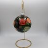 Палех / Palekh / Christmas tree ball "Flowers" glass, master Chaparina