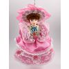 Потешный промысел / Christmas tree toy from porcelain "Summer resident in an elegant summer dress of the 19th century"