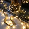 Kaemingk / Luminária pendente em uma corda Copenhagen 80 * 14 cm 30 lâmpadas micro LED, a bateria, vidro, IP20
