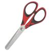 Scissors MAPED (France) "Soft Start", 130 mm, rubberized grip, assorted, cardboard packaging with Euro slot