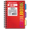 BRAUBERG / Notebook 120 sh., A5, 148x210 mm, cage, comb, plastic cover, 3 dividers, "CoolBOOK" / 10 pcs.