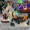 Kaemingk / Composition lumineuse Village de Noël : Temps Cadeau 26 * 20 cm, avec mouvement et musique