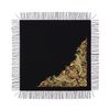 Торжокские золотошвеи / Handmade scarf with embroidery "Firebirds" black