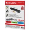 Lamination films 100 pcs. BRAUBERG A3, 100 microns, glossy