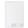 BIG FORMAT (297x420 mm) A3, 10 sheets, 160 g/m2, vertical stamp frame, PIFAGOR