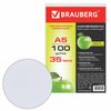 Carpetas pequeñas (148x210 mm), A5, HORIZONTAL, SET 100 uds., 35 micras, BRAUBERG