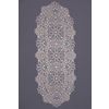 Снежинка / Snowflake / Oval lace tablecloth with floral pattern