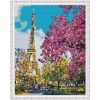Опт-картина / Diamond mosaic 40x50, round rhinestones Romantic Paris