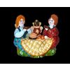 Ковровская глиняная игрушка / Composition "Tea Party. Young Lady with Cavalier", winter-summer