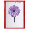 Frame premium 21x30 cm, plastic, baguette 13 mm, "Maria", red