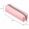 Pencil case-cosmetic bag BRAUBERG, frosted PVC, "Celebrity", pink, 21х5х6 cm
