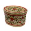 Беломорские узоры / Wooden box with lid "Onega painting" oval 15 cm