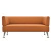 GARTLEX / Soft three-seater sofa "Nord", "V-700", 1560x720x730 mm, with armrests, eco-leather, orange
