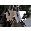 Ленивые Бобры / Lazy Beavers / Mirror Christmas tree toy "Griffin"
